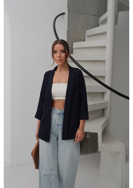 Kadın Atlas Kumaş Astarsız Blazer Ceket, Premium Kalite modelleri