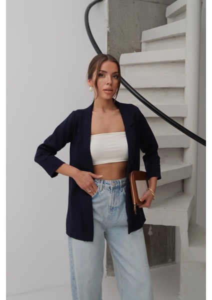 Kadın Atlas Kumaş Astarsız Blazer Ceket, Premium Kalite fırsatları