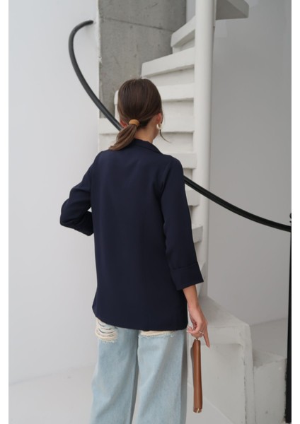 Kadın Atlas Kumaş Astarsız Blazer Ceket, Premium Kalite indirimleri