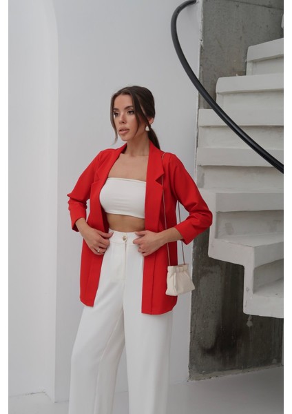 Kadın Atlas Kumaş Astarsız Blazer Ceket, Premium Kalite fırsatları