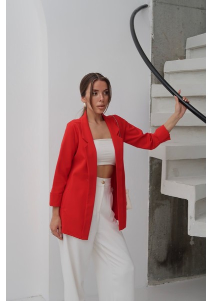 Kadın Atlas Kumaş Astarsız Blazer Ceket, Premium Kalite indirimleri