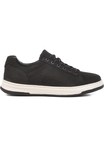 Siyah Nubuk Hakiki Deri Erkek Sneaker 2516 M modelleri