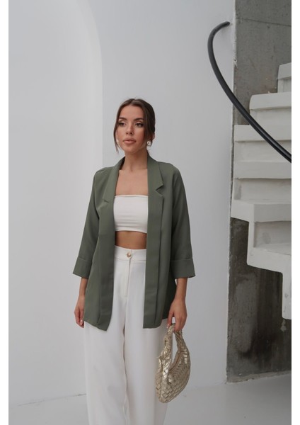 Kadın Atlas Kumaş Astarsız Blazer Ceket, Premium Kalite modelleri