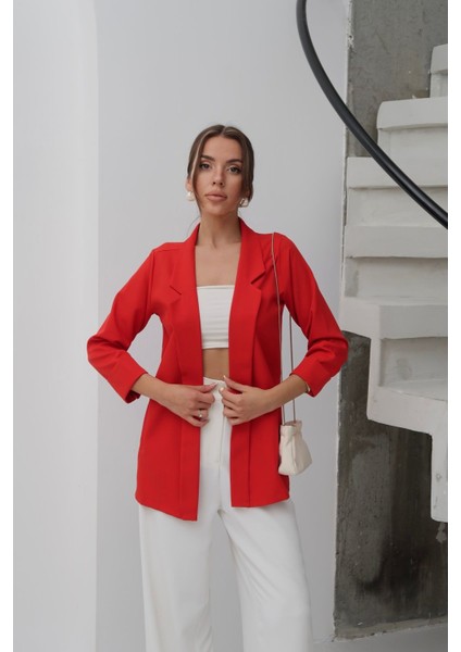 Kadın Atlas Kumaş Astarsız Blazer Ceket, Premium Kalite modelleri