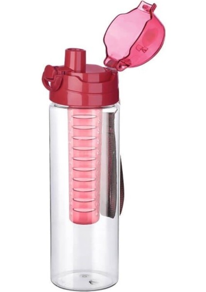 Kırmızı 700 ml Sağlıklı ve Şık Plastik Matara, Hafif ve Tasarım