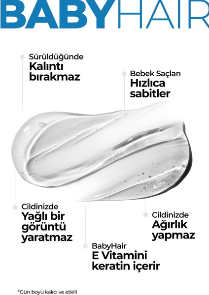 Baby Hair Shaper Wax Gel 6 ml Esnek Saten Jel Tüm Saçlar İçin Parlaklık Verici fiyatları