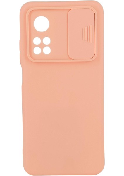 Xiaomi Mi 10T-10T Pro Uyumlu Kamera Sürgülü Mat Silikon Kılıf