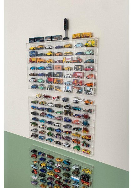 Hot Wheels Pleksi Kapaklı Duvar Araba Rafı – Minoleo 49’luk Orijinal Premıum Seri (5mm Çerçeveli) LED Hediyeli fırsatları