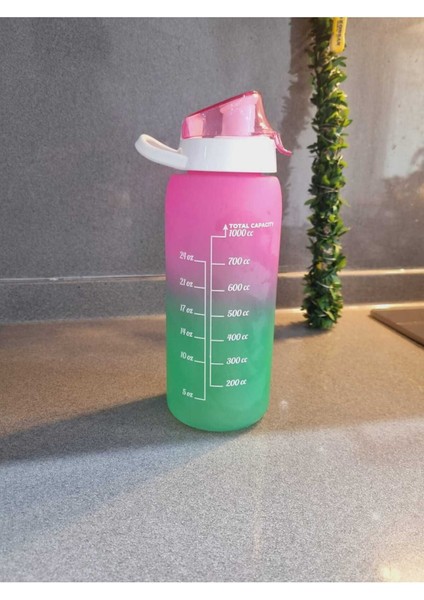 Yeşil 1L Su Matarası, Hafif ve Sağlam Plastik Suluk fiyatları