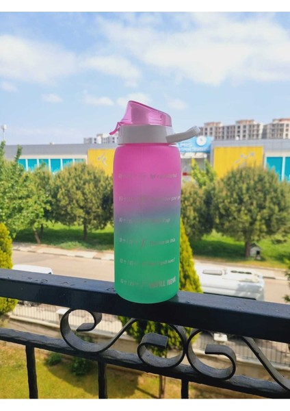 Yeşil 1L Su Matarası, Hafif ve Sağlam Plastik Suluk indirimleri