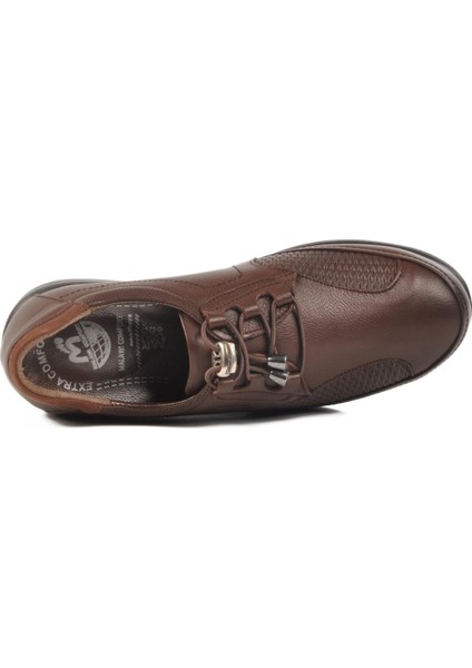 Kahve Hakiki Deri Kadın Günlük Ayakkabı 42632 Z fırsatları