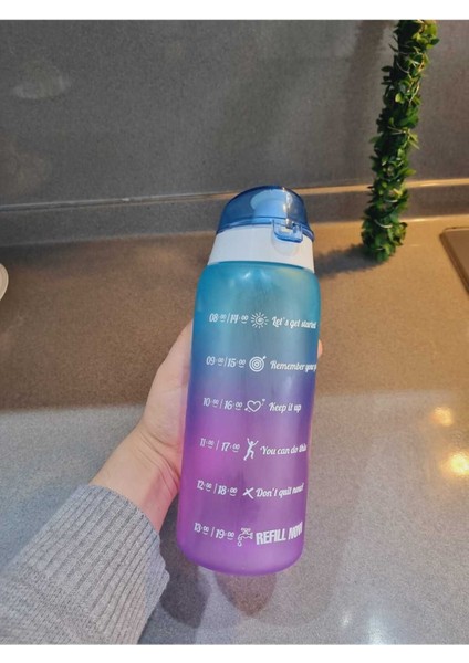 Mor 1L su matarası, şık ve plastik suluk fırsatları