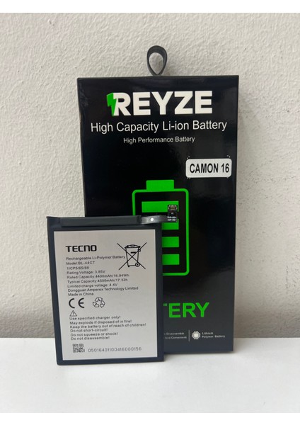 Reyze Tecno Camon 16 BL-44CT Batarya