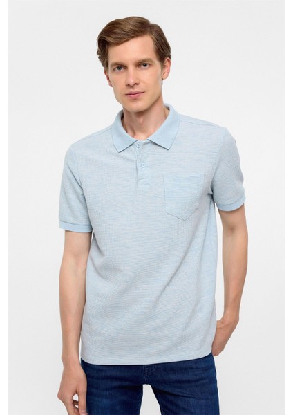 Mavi Regular Armürlü Polo Yaka Tişört