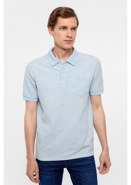 Mavi Regular Armürlü Polo Yaka Tişört
