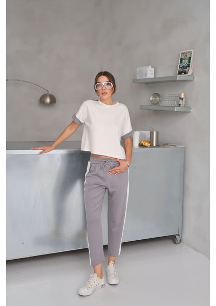 Kadın Blair Yan Şerit Detaylı Takım, Yazlık Crop-Pantolon Takım fırsatları