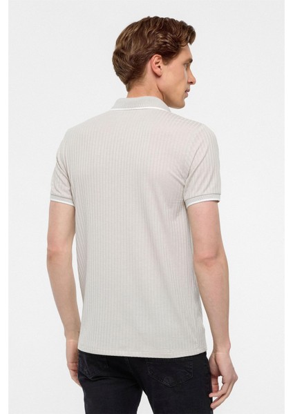 Taş Slim Fitilli Polo Yaka Tişört