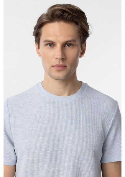 Mavi Regular Armürlü Bisiklet Yaka Tişört indirimleri