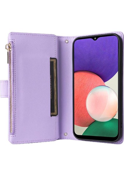 Samsung Galaxy S22 Kayış Kart Yuvaları Darbeye Cüzdan Için Flip Case (Yurt Dışından) fırsatları