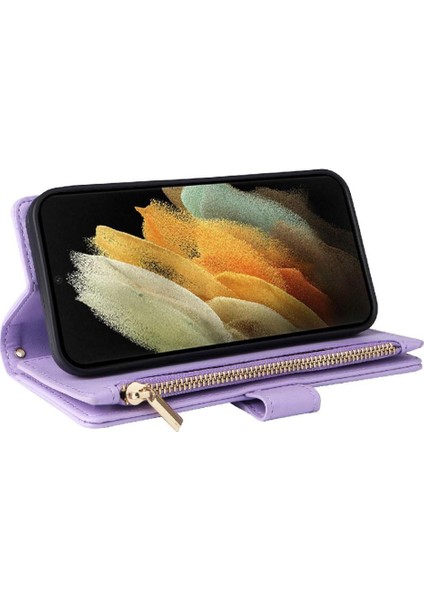 Samsung Galaxy S21 Ultra Kayış Darbeye Cüzdan Kart Yuvaları Için Flip Case (Yurt Dışından) indirimleri