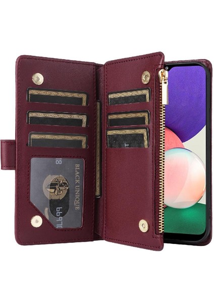 Samsung Galaxy S21 Artı Kayış Darbeye Cüzdan Kart Yuvaları Için Flip Case (Yurt Dışından) modelleri