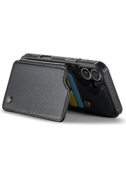 IPhone 16 Için Flip Case Artı Kickstand Kart Tutucu Ince Darbeye Vaka (Yurt Dışından) indirimleri