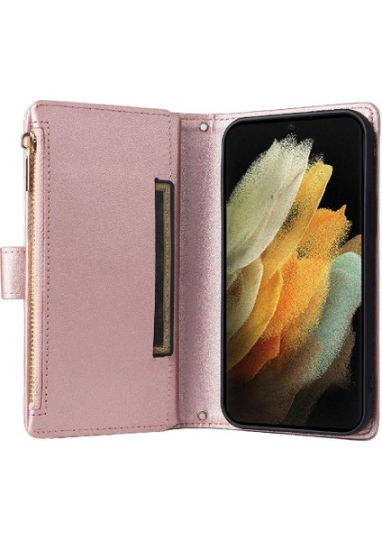 Samsung Galaxy S21 Ultra Kayış Darbeye Cüzdan Kart Yuvaları Için Flip Case (Yurt Dışından) fırsatları