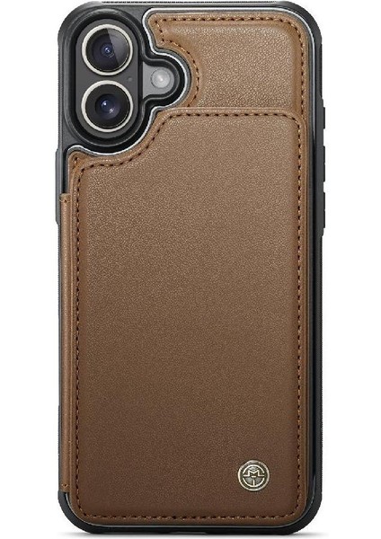 IPhone 16 Için Flip Case Artı Kickstand Kart Tutucu Ince Darbeye Vaka (Yurt Dışından) fırsatları