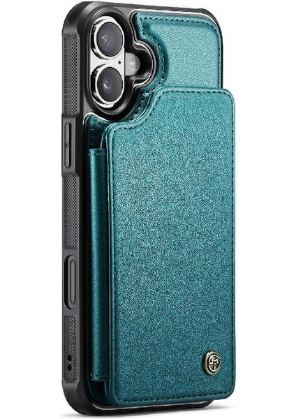 IPhone 16 Için Flip Case Artı Kickstand Kart Tutucu Ince Darbeye Vaka (Yurt Dışından) fırsatları