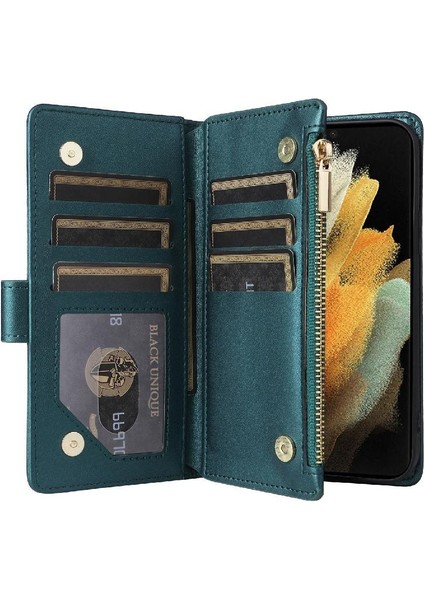 Samsung Galaxy S21 Ultra Kayış Darbeye Cüzdan Kart Yuvaları Için Flip Case (Yurt Dışından) fiyatları