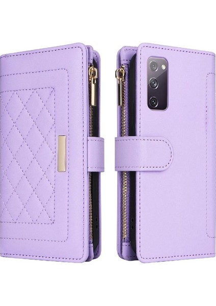 Samsung Galaxy S21 Artı Kayış Darbeye Cüzdan Kart Yuvaları Için Flip Case (Yurt Dışından)
