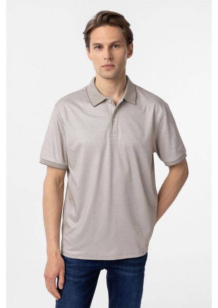 Bej Regular Baskılı Polo Yaka Tişört fiyatları
