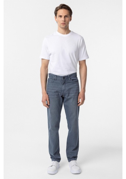 Gri Regular Denim Pantolon