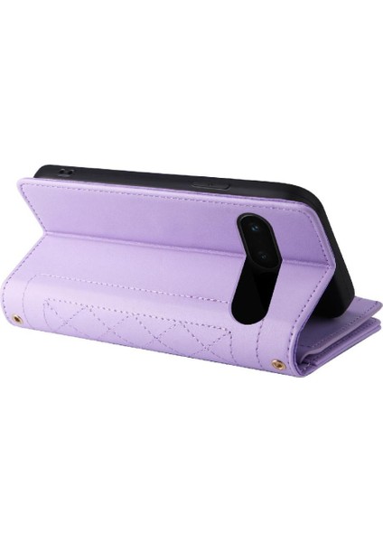 Google Piksel 7 Pro Kayış Darbeye Dayanıklı Cüzdan Kart Yuvaları Için Flip Case (Yurt Dışından)