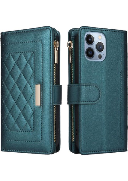 IPhone 13 Için Flip Case Pro Kart Yuvaları Darbeye Cüzdan Kayış (Yurt Dışından)
