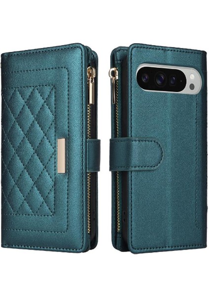 Google Piksel 9 Pro Xl Cüzdan Kart Yuvaları Için Flip Case Kayış Darbeye (Yurt Dışından)