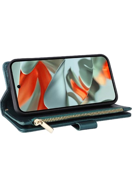 Google Piksel 9 Pro Xl Cüzdan Kart Yuvaları Için Flip Case Kayış Darbeye (Yurt Dışından)