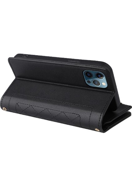 IPhone 12 Için Flip Case Pro Max Cüzdan Kart Yuvaları Kayış Darbeye (Yurt Dışından) fırsatları