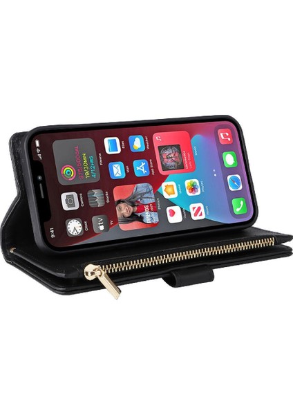 IPhone 12 Için Flip Case Pro Max Cüzdan Kart Yuvaları Kayış Darbeye (Yurt Dışından) indirimleri