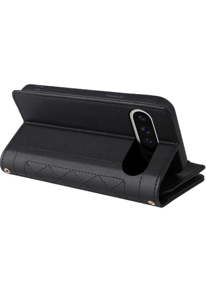 Google Piksel 9 Pro Xl Cüzdan Kart Yuvaları Için Flip Case Kayış Darbeye (Yurt Dışından)