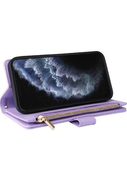 IPhone 11 Için Flip Case Pro Max Cüzdan Kayış Kart Yuvaları Darbeye (Yurt Dışından)