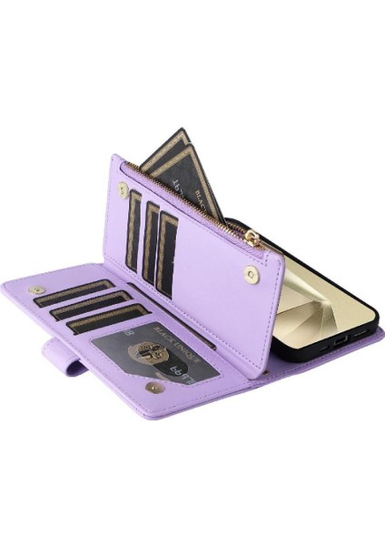 Samsung Galaxy S24 Ultra Cüzdan Kayış Darbeye Kart Yuvaları Için Flip Case (Yurt Dışından) modelleri