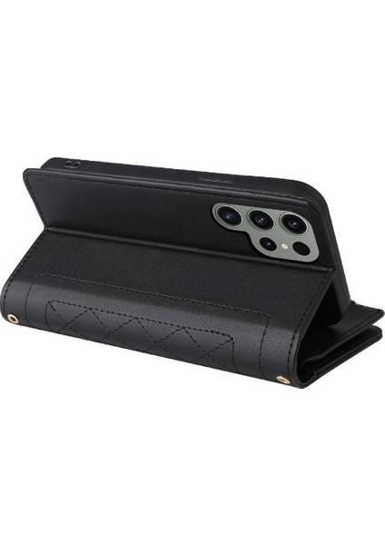 Samsung Galaxy S23 Ultra Kart Yuvaları Için Flip Case Darbeye Cüzdan Kayış (Yurt Dışından) fırsatları