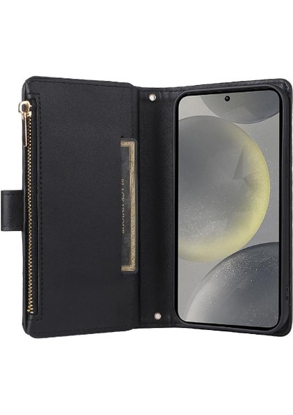 Samsung Galaxy S24 Darbeye Cüzdan Kayış Kart Yuvaları Için Flip Case (Yurt Dışından) fırsatları
