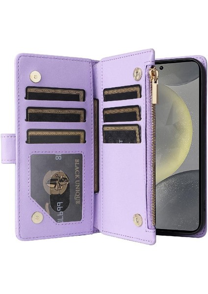 Samsung Galaxy S24 Darbeye Cüzdan Kayış Kart Yuvaları Için Flip Case (Yurt Dışından) indirimleri