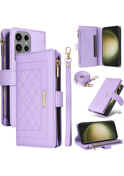 Samsung Galaxy S23 Ultra Kart Yuvaları Için Flip Case Darbeye Cüzdan Kayış (Yurt Dışından) indirimleri