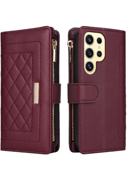 Samsung Galaxy S24 Ultra Cüzdan Kayış Darbeye Kart Yuvaları Için Flip Case (Yurt Dışından) fırsatları