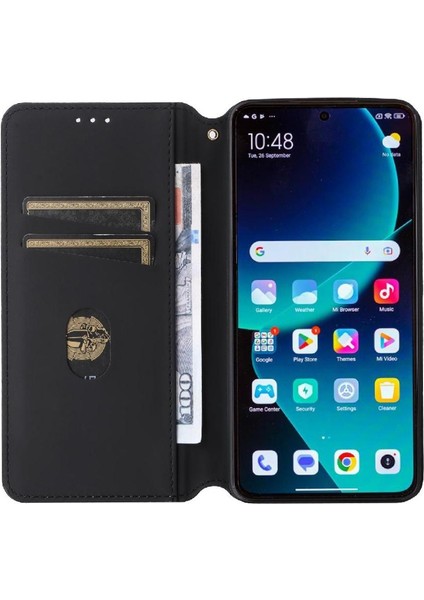 Xiaomi 14T Manyetik Kapatma Kart Yuvaları Için Flip Case Tutucu 3D Desen (Yurt Dışından) fırsatları