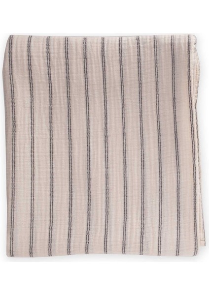 Naturel Battaniye 90X100CM Füme Çift Çizgili