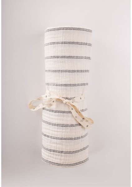 Naturel Battaniye 90X100CM Füme Çift Çizgili modelleri